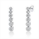 Ohrschmuck 18 kt WG, 12 Brill. 0,97 ct, TW-si