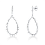Ohrschmuck 18 kt WG, 70 Brill. 1,55 ct, TW-si