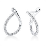 Creolen 18 kt WG, 34 Brill. 0,33 ct, TW-si