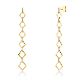 Ohrschmuck 18 kt GG, 60 Brill. 0,34 ct, TW-si