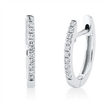 Creolen 18 kt WG, 20 Brill. 0,09 ct, W-si