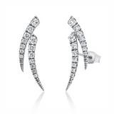 Ohrstecker 18 kt WG, 28 Brill. 0,43 ct, W-si
