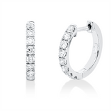 Creolen 18 kt WG, 16 Brill. 0,65 ct, TW-si