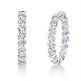 Creolen 18 kt WG, 34 Nav. 8,83 ct, W-si