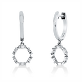 Ohrschmuck 18 kt WG, 12 Bag. 0,19 ct, TW-si