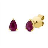 Ohrstecker 18 kt GG, 2 Rubine 0,82 ct rot