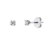 Ohrstecker 18 kt WG, 2 Brill. 0,20 ct, TW-si