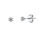 Ohrstecker 18 kt WG, 2 Brill. 0,20 ct, TW-si