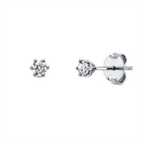 Ohrstecker 18 kt WG, 2 Brill. 0,25 ct, TW-si