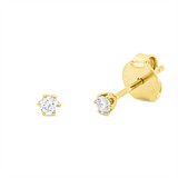 Ohrstecker 18 kt GG, 2 Brill. 0,10 ct, TW-si
