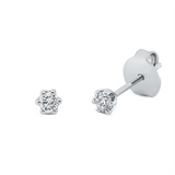 Ohrstecker 18 kt WG, 2 Brill. 0,17 ct, TW-si