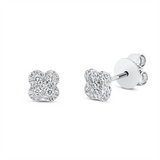 Ohrstecker 18 kt WG, 58 Brill. 0,22 ct, TW-si