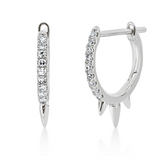 Creolen 18 kt WG, 18 Dia. 0,07 ct, TW-si