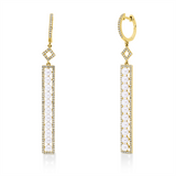 Ohrschmuck 18 kt GG, 232 Dia. 0,55 ct, W-si, 22 SW weiß 3 mm