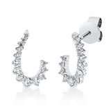 Ohrschmuck 18 kt WG, 10 Brill. 0,11 ct, 10 Brill. 0,28 ct, 2 Brill. 0,10 ct, 4 Brill. 0,03 ct, TW-si