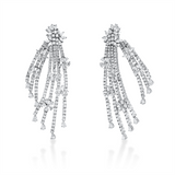 Ohrschmuck 18 kt WG, 44 Tropfen 6,26 ct, I-si, 54 Nav. 4,13 ct, I-si, 276 Brill. 10,56 ct, TW-si