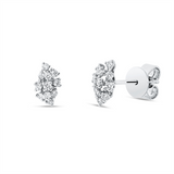 Ohrstecker 18 kt WG, 22 Brill. 0,24 ct, TW-si