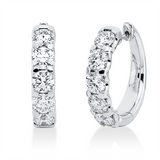 Creolen 18 kt WG, 10 GIA's, 3 Brill. 1,20 ct, F-vsi, 2 Brill. 0,80 ct, F-vvs2, 1 Brill. 0,40 ct, TW-vvs2, 4 Brill. 1,60 ct, TW-vsi