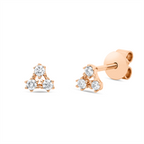 Ohrstecker 18 kt RG, 6 Brill. 0,13 ct, TW-si