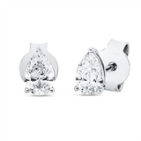 Ohrstecker 18 kt WG, GIA2526303640+GIA6522755810, 2 Tropfen 0,61 ct, D-vs2