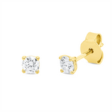 Ohrstecker 18 kt GG, 2 Brill. 0,40 ct, TW-si