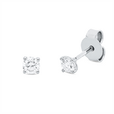 Ohrstecker 18 kt WG, 2 Brill. 0,30 ct, TW-si