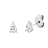 Ohrstecker 18 kt WG, 2 Tropfen 0,48 ct, TW-si