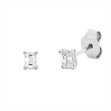 Ohrstecker 18 kt WG, 2 Sm.schliff 0,48 ct, TW-si