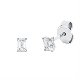 Ohrstecker 18 kt WG, 2 Sm.schliff 0,40 ct, TW-si