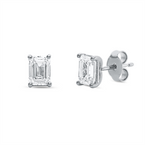 Ohrstecker 18 kt WG, GIA152573109 + GIA6525633610, 2 Sm.schliff 2,01 ct, TW-vs2