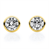 Ohrstecker 18 kt GG, GIA5523483573+GIA7521533500, 2 Brill. 0,76 ct, TW-vvs2