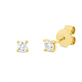 Ohrstecker 18 kt GG, 2 Brill. 0,30 ct, TW-si
