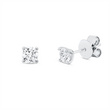 Ohrstecker 18 kt WG, GIA6522979527 + GIA6521942504, 2 Brill. 0,60 ct, E-si