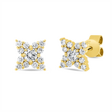 Ohrstecker 18 kt GG, 26 Brill. 0,42 ct, TW-si