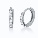 Creolen 18 kt WG, 12 Brill. 0,20 ct, TW-si
