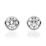 Ohrstecker 14 kt WG, 2 Brill. 0,50 ct, TW-si2