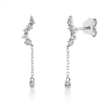 Ohrstecker 18 kt WG, 6 Brill. 0,11 ct, TW-si, 2 Brill. 0,01 ct, TW-si, 6 Brill. 0,08 ct, TW-si