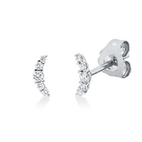 Ohrstecker 18 kt WG, 4 Brill. 0,03 ct, TW-si, 2 Brill. 0,04 ct, TW-si, 4 Brill. 0,02 ct, TW-si