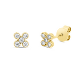 Ohrstecker 18 kt GG, 10 Brill. 0,17 ct, W-si