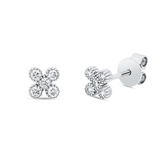 Ohrstecker 18 kt WG, 10 Brill. 0,17 ct, W-si