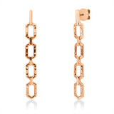 Ohrstecker 18 kt RG, 16 Brill. 0,05 ct, TW-si