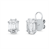 Ohrstecker 18 kt WG, 18 Fant-Schl. 1,73 ct, TW-vsi