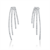 Ohrschmuck 18 kt WG, 190 Brill. 1,40 ct, W-si/pi