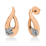 Ohrstecker 18 kt RG+WG, 22 Brill. 0,20 ct, F-vsi