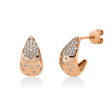 Ohrstecker 18 kt RG, 72 Brill. 0,36 ct, F-vsi
