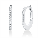 Creolen 18 kt WG, 28 Brill. 0,15 ct, TW-si