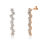 Ohrschmuck 18 kt RG, 108 Brill. 1,72 ct, W-si