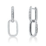 Ohrschmuck 18 kt WG, 48 Brill. 0,35 ct, W-si