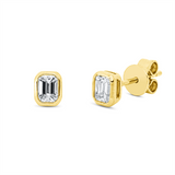 Ohrstecker 18 kt GG, 2 Sm.schliff 0,41 ct, TW-si