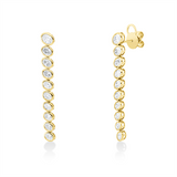 Ohrschmuck 18 kt GG, 2 Oval 0,50 ct, TW-si, 18 Oval 2,19 ct, TW-si